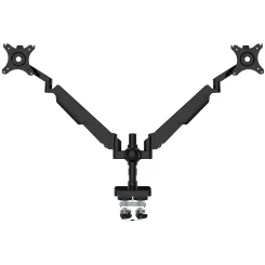 Core Dual Monitor Arm Black From Front