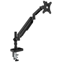 Core Single Monitor Arm Black Angled To Right Close Up