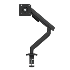 Linea Single Monitor Arm Black From Front