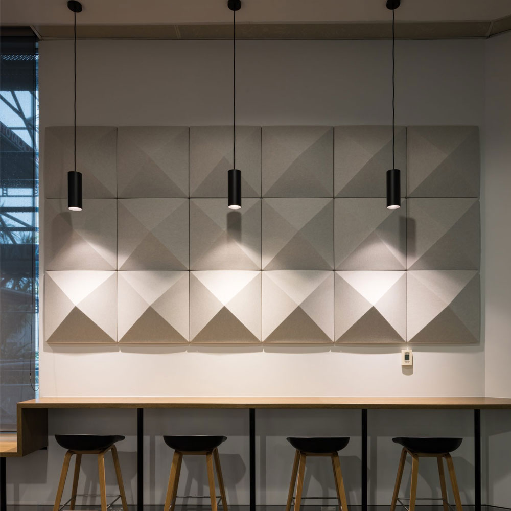 Autex 3D Tile Prismabove bench with stools