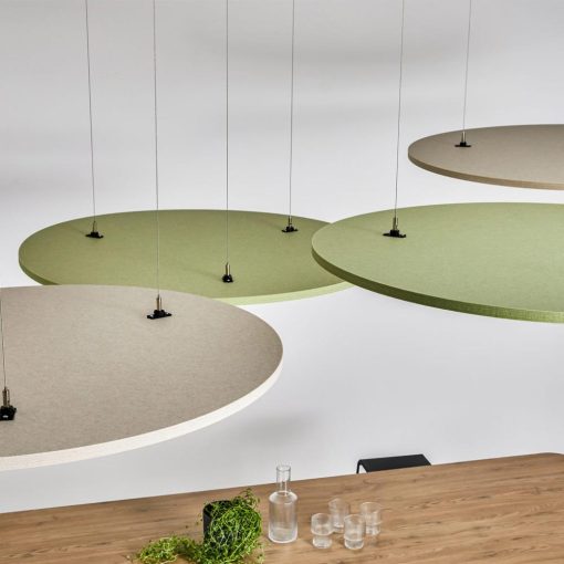 Autex horizon hanging acoustic panels from above