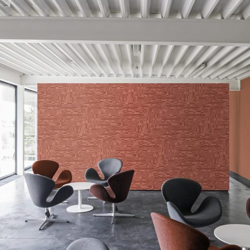 Willie Weston Oneness on wall with furniture in foreground