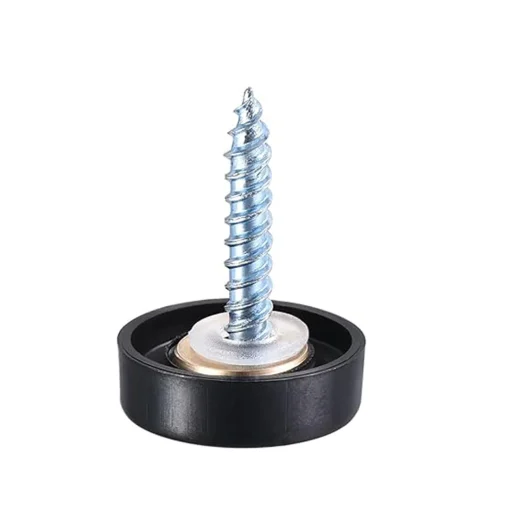 Stainless Screw Cover 16mm Dia - Black