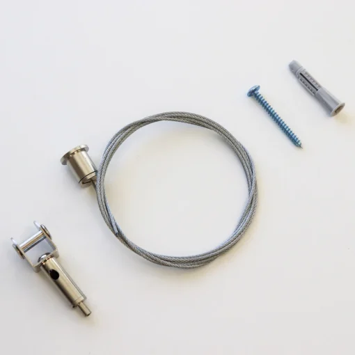 Self Tapping Saddle Clip Hanging Kit 12mm Thick Screens