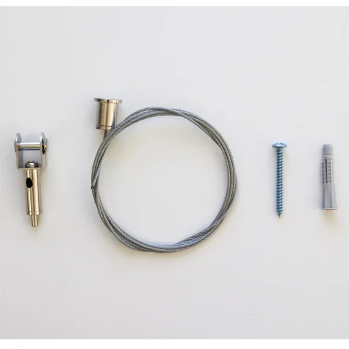 Self Tapping Saddle Clip Hanging Kit 12mm Thick Screens