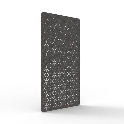 Acouline Bloom hanging acoustic screen, 1200mm W x 2400mm H, Char