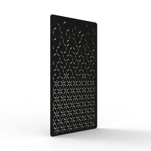 Acouline Bloom hanging acoustic screen, 1200mm W x 2400mm H, Coal