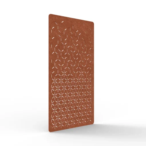 Acouline Bloom hanging acoustic screen, 1200mm W x 2400mm H, Ember