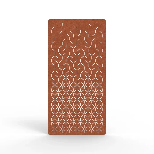 Acouline Bloom hanging acoustic screen, 1200mm W x 2400mm H, Ember