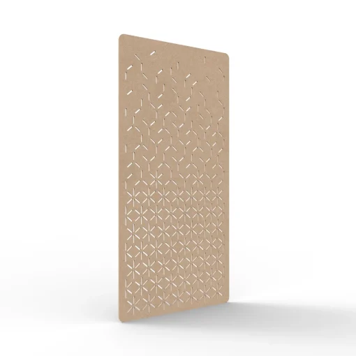 Acouline Bloom hanging acoustic screen, 1200mm W x 2400mm H, Clay