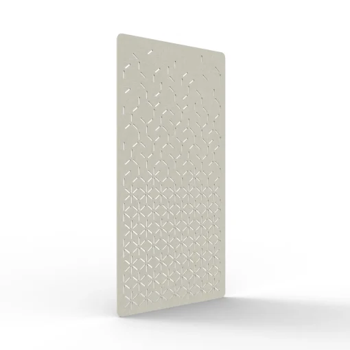 Acouline Bloom hanging acoustic screen, 1200mm W x 2400mm H, Frost
