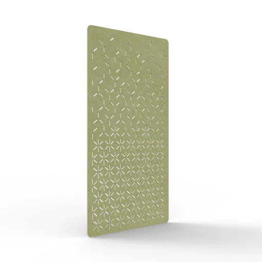 Acouline Bloom hanging acoustic screen, 1200mm W x 2400mm H, Fern