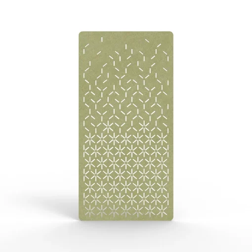 Acouline Bloom hanging acoustic screen, 1200mm W x 2400mm H, Fern