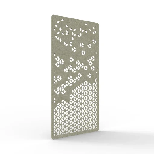 Acouline Cell hanging acoustic screen, 1200mm W x 2400mm H, Moss