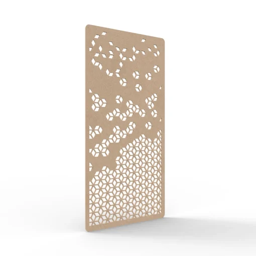Acouline Cell hanging acoustic screen, 1200mm W x 2400mm H, Clay