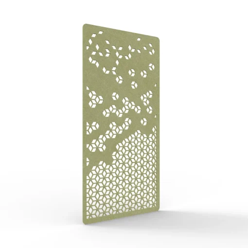 Acouline Cell hanging acoustic screen, 1200mm W x 2400mm H, Fern