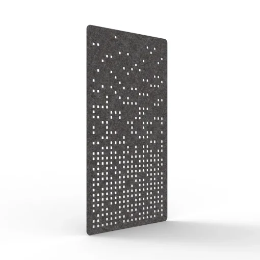 Acouline Form hanging acoustic screen, 1200mm W x 2400mm H, Char