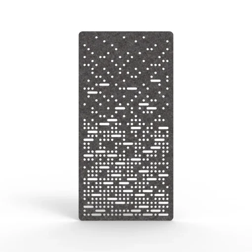 Acouline Pulse hanging acoustic screen, 1200mm W x 2400mm H, Char