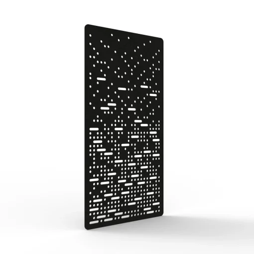 Acouline Pulse hanging acoustic screen, 1200mm W x 2400mm H, Coal