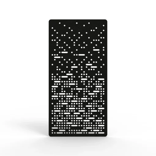 Acouline Pulse hanging acoustic screen, 1200mm W x 2400mm H, Coal