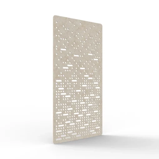 Acouline Pulse hanging acoustic screen, 1200mm W x 2400mm H, Truffle