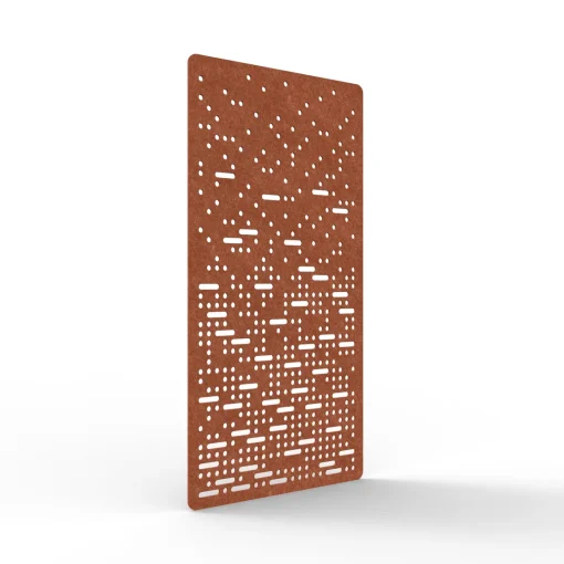 Acouline Pulse hanging acoustic screen, 1200mm W x 2400mm H, Ember