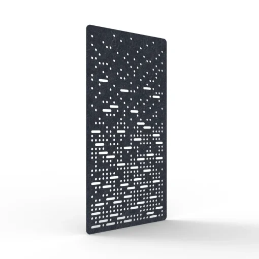 Acouline Pulse hanging acoustic screen, 1200mm W x 2400mm H, Lake