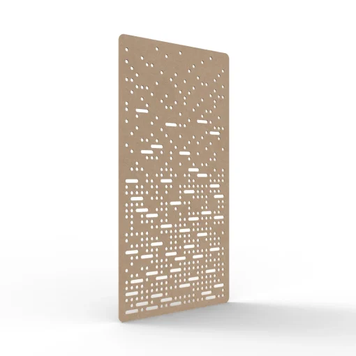 Acouline Pulse hanging acoustic screen, 1200mm W x 2400mm H, Clay