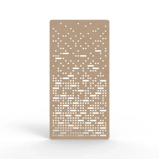 Acouline Pulse hanging acoustic screen, 1200mm W x 2400mm H, Clay