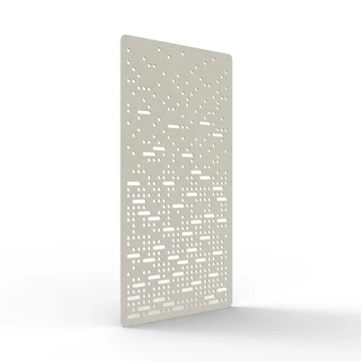Acouline Pulse hanging acoustic screen, 1200mm W x 2400mm H, Frost