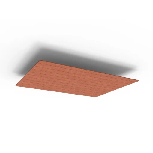 Acouline Core V Groove Ascend ceiling panel, 1200mm x 1200mm, Ember
