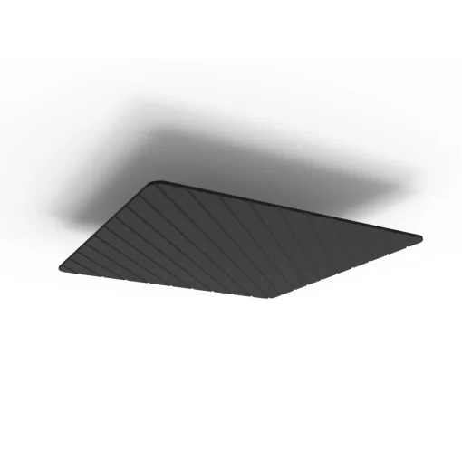 Acouline Core V Groove Glide ceiling panel, 1200mm x 1200mm, Coal