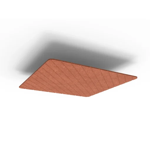 Acouline Core V Groove Glide ceiling panel, 1200mm x 1200mm, Ember