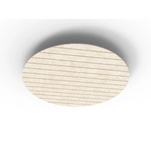 Acouline Halo V Groove ceiling panel, 1180mm diameter, Truffle