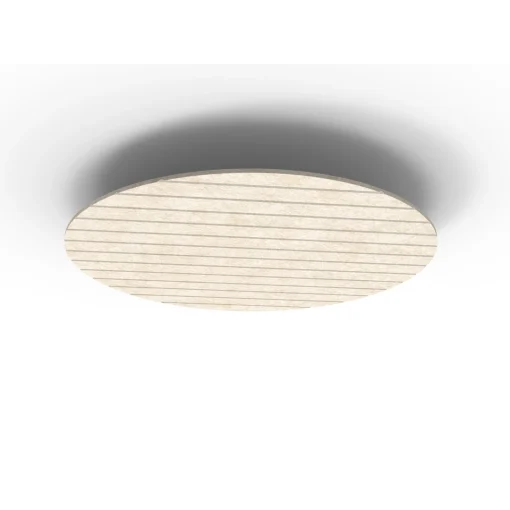 Acouline Halo V Groove ceiling panel, 1180mm diameter, Truffle