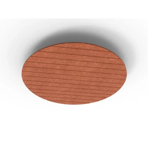Acouline Halo V Groove ceiling panel, 1180mm diameter, Ember