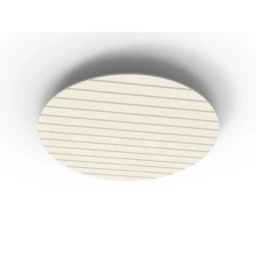 Acouline Halo V Groove ceiling panel, 1180mm diameter, Frost