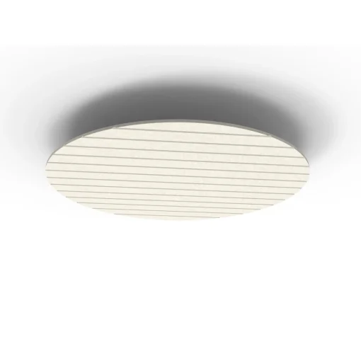 Acouline Halo V Groove ceiling panel, 1180mm diameter, Frost