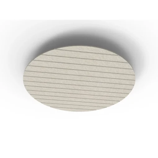 Acouline Halo V Groove ceiling panel, 1180mm diameter, Mist
