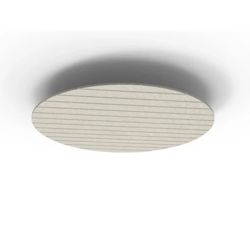 Acouline Halo V Groove ceiling panel, 1180mm diameter, Mist