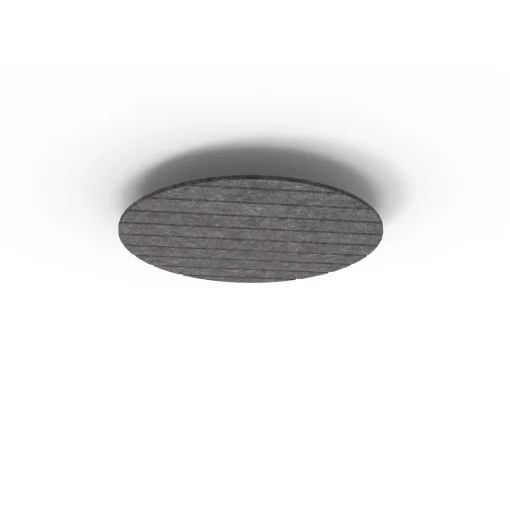 Acouline Halo V Groove ceiling panel, 790mm diameter, Char