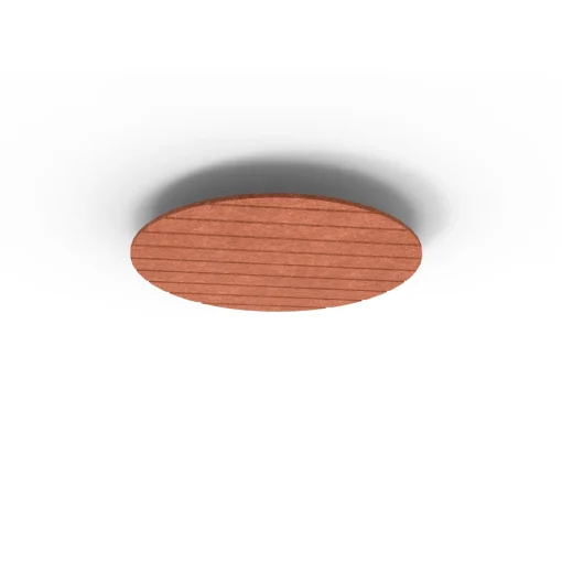 Acouline Halo V Groove ceiling panel, 790mm diameter, Ember