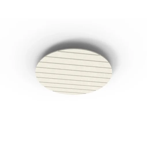 Acouline Halo V Groove ceiling panel, 790mm diameter, Frost