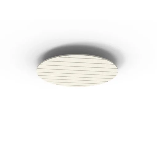 Acouline Halo V Groove ceiling panel, 790mm diameter, Frost