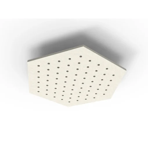Acouline Hive Ripple ceiling panel, 1180mm nominal diameter, Frost