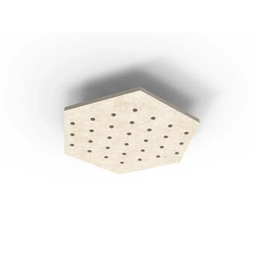 Acouline Hive Ripple ceiling panel, 790mm nominal diameter, Truffle