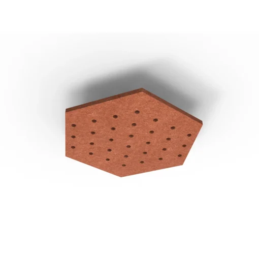 Acouline Hive Ripple ceiling panel, 790mm nominal diameter, Ember