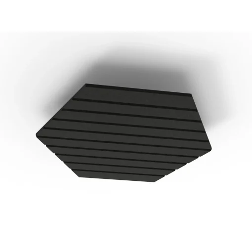 Acouline Hive V Groove ceiling panel, 1180mm nominal diameter, Coal