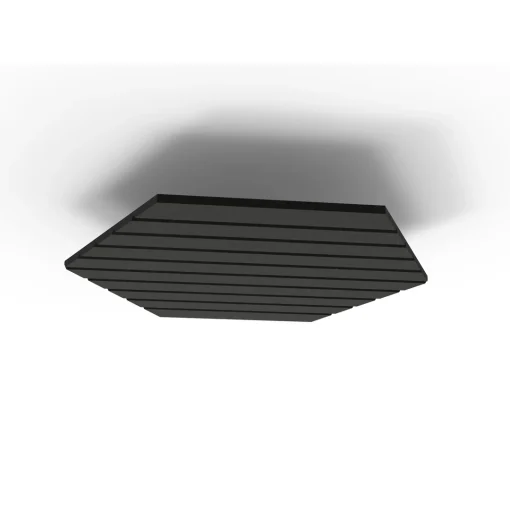 Acouline Hive V Groove ceiling panel, 1180mm nominal diameter, Coal