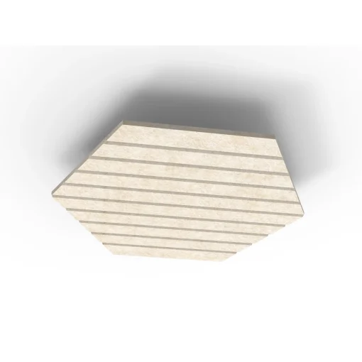 Acouline Hive V Groove ceiling panel, 1180mm nominal diameter, Truffle